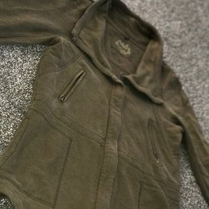 Prana Organic cotton army green jacket